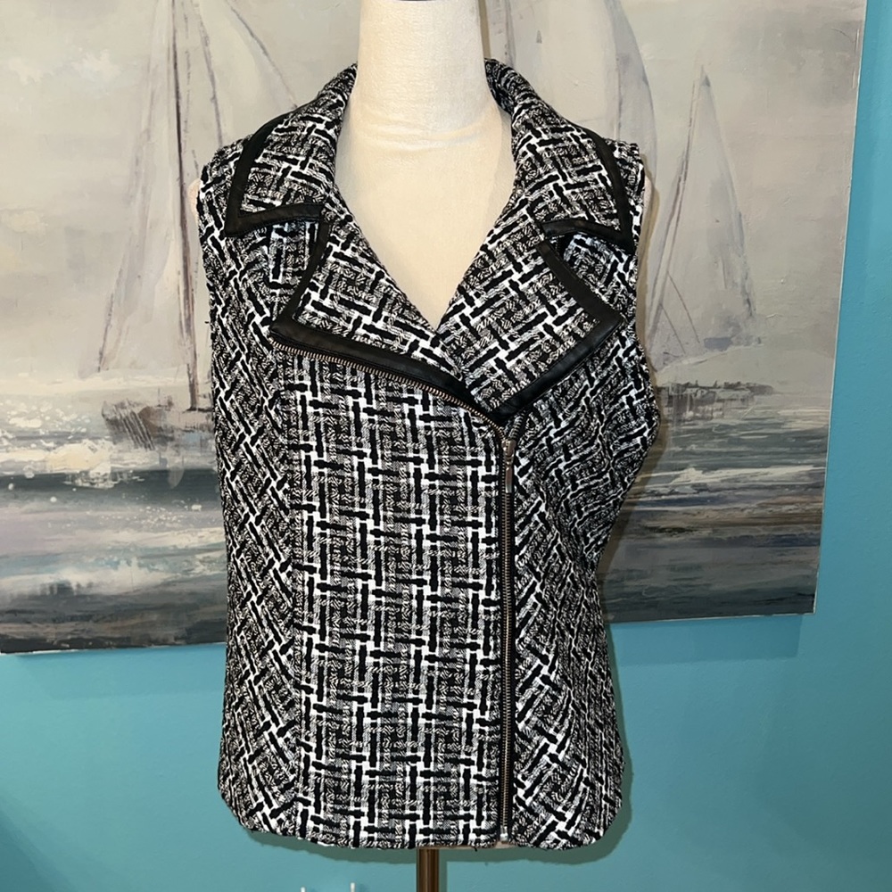 Christopher & Banks Sleeveless Tweed Vest, Medium